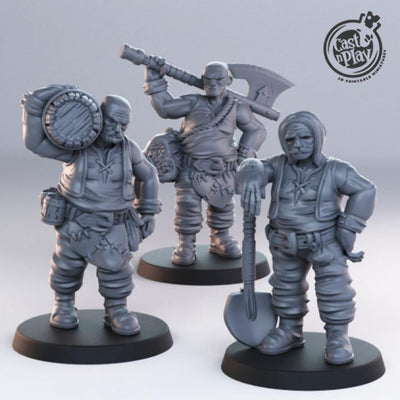 Male Townsfolk by Cast n Play, Townsfolk Collection - Mecha.Net Studios