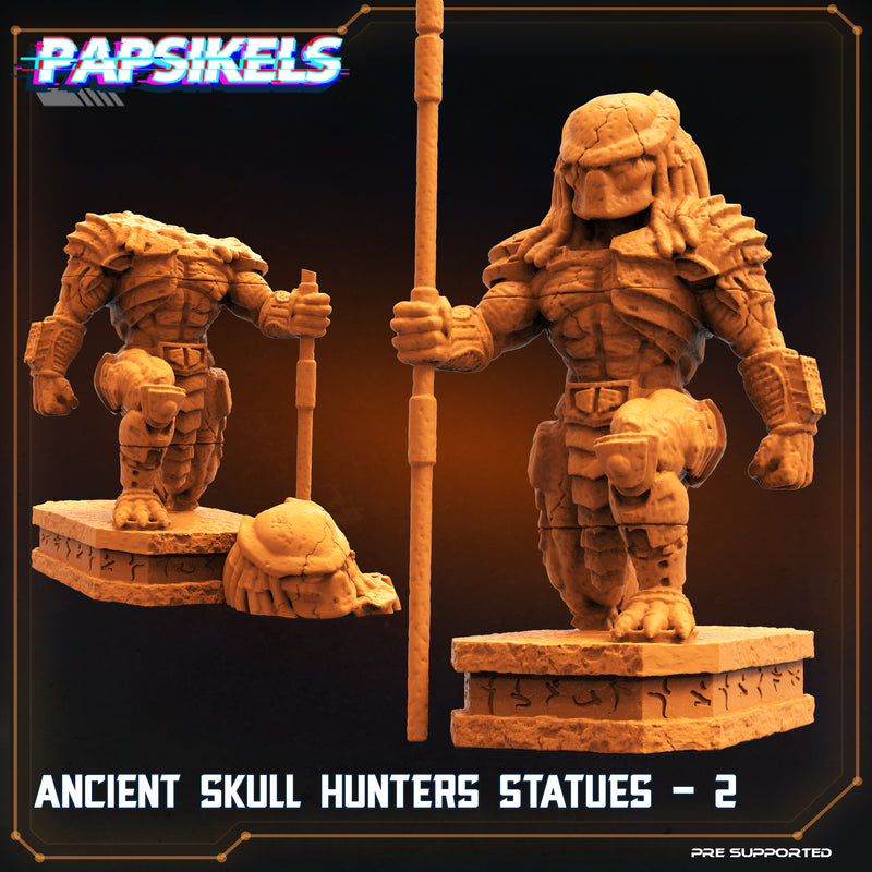 Ancient Skull Hunters Statues 2