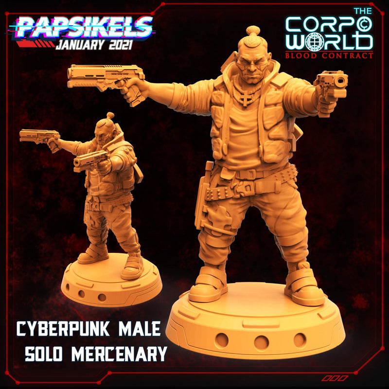 Male Solo Mercenary by Papsikels Miniatures - Mecha.Net Studios