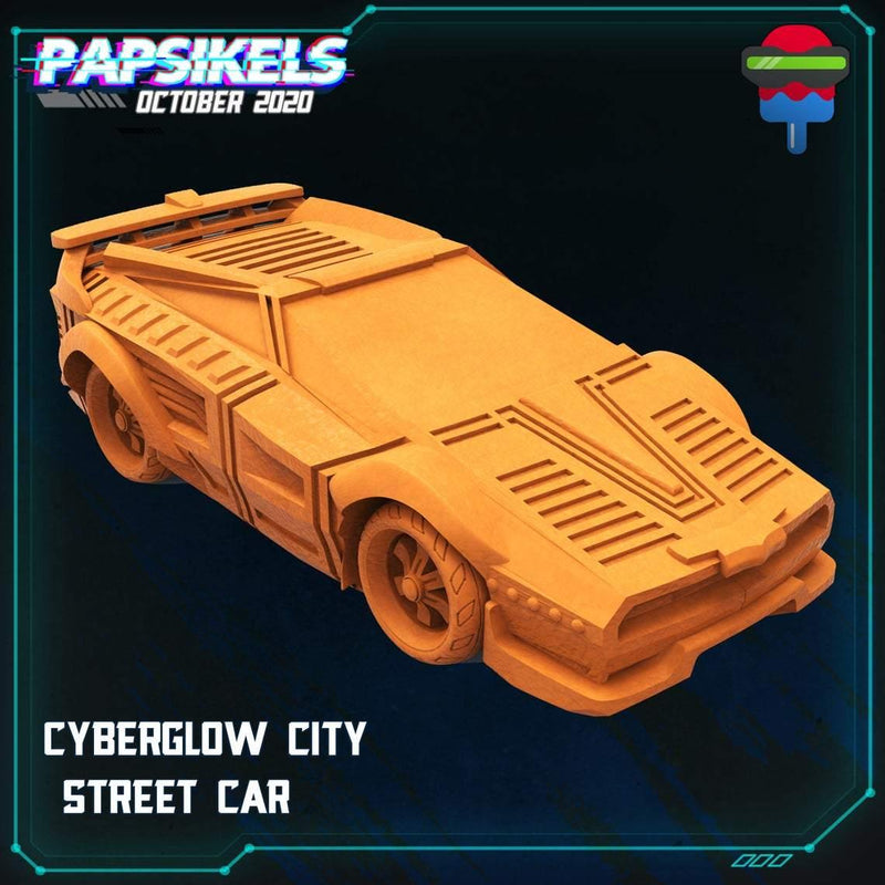Cyberglow Car by Papsikels Miniatures - Mecha.Net Studios