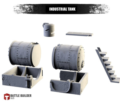 Industrial Tank by Txarli Factory BattleBuilder Tech - Mecha.Net Studios