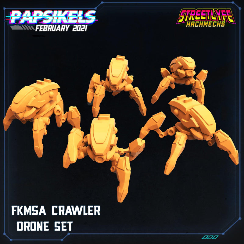 FKMSA Crawler Drones by Papsikels Miniatures - Mecha.Net Studios