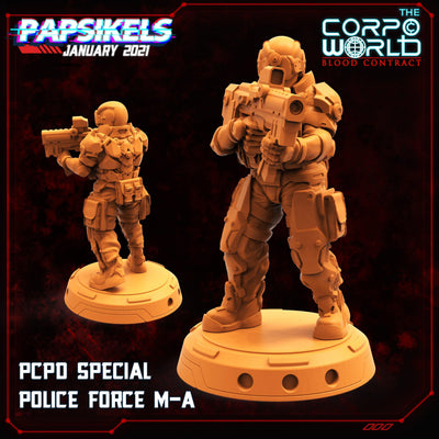 PCPD Special Police Force by Papsikels Miniatures - Mecha.Net Studios