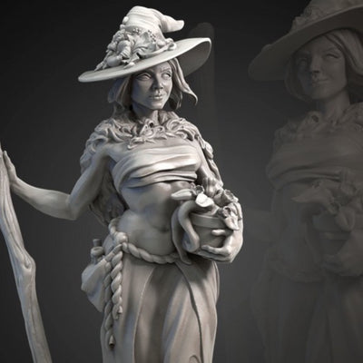 3D Printable Lyra Lady of Thorns by Great Grimoire