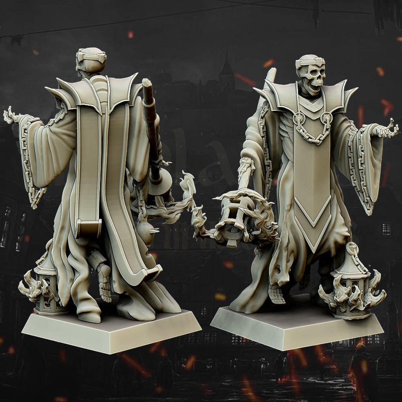 Skeleton Wizard by Highlands Miniatures - Mecha.Net Studios
