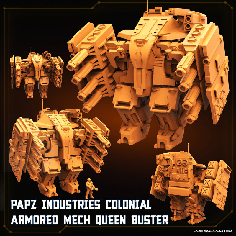 Papz Industries Colonial Armored Mech Queen Buster